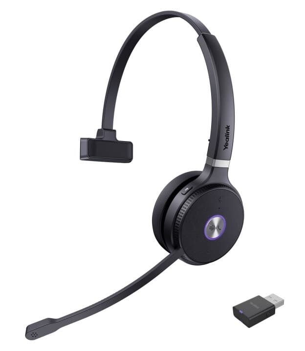 Yealink Wh62 Portable - Hodesett - On-Ear - Dect - Trådløs - Usb - Certified For Microsoft Teams