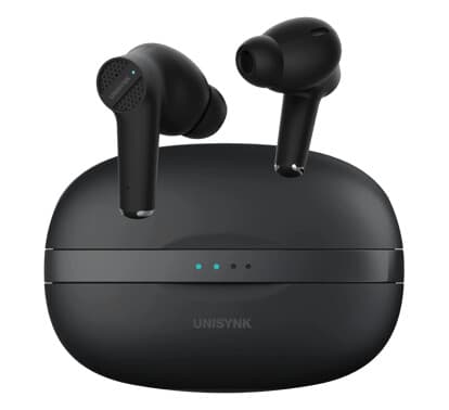 Unisynk True Wireless Enc Headphones True Wireless-hodetelefoner Svart