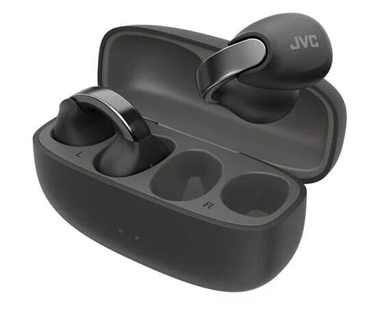 JVC Open Ear Nearphone True Wireless Headphones Black