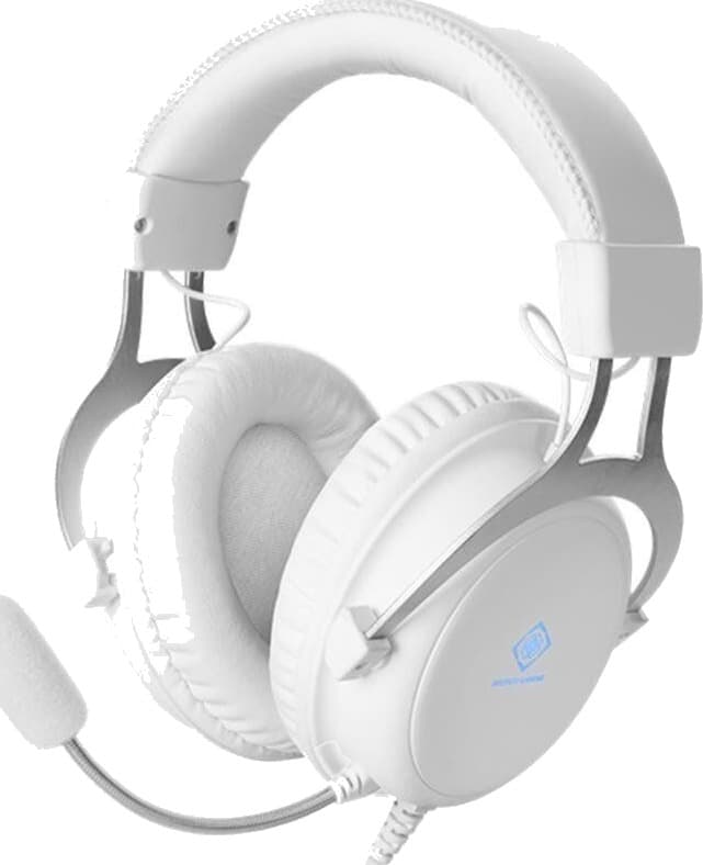 Deltaco WH85 Over-Ear Gaming Headset Hvit