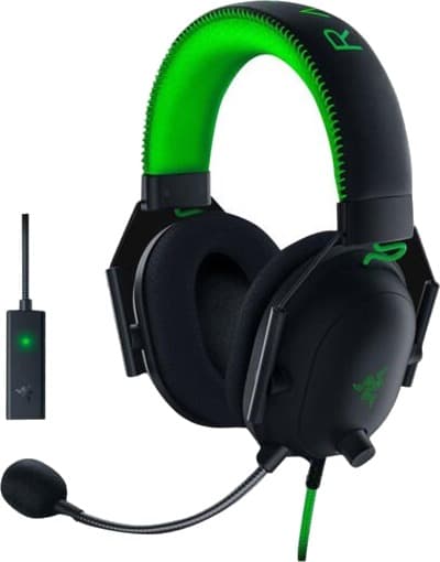 Razer Blackshark V2 Hodesett 3,5 Mm Jakk Stereo Grønn, Svart