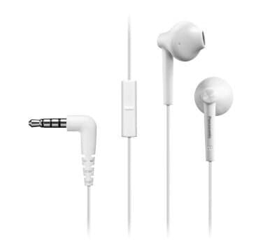 Panasonic Rp-Tcm55e, Hodesett, In-Ear, Calls/Music, Hvit, Stereofonisk, In-Line