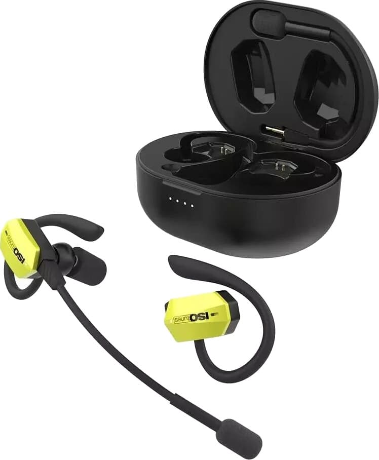 ISOtunes ULTRACOMM Aware EN352 True Wireless Hørselvern med Mommikrofon - Svart / Gul