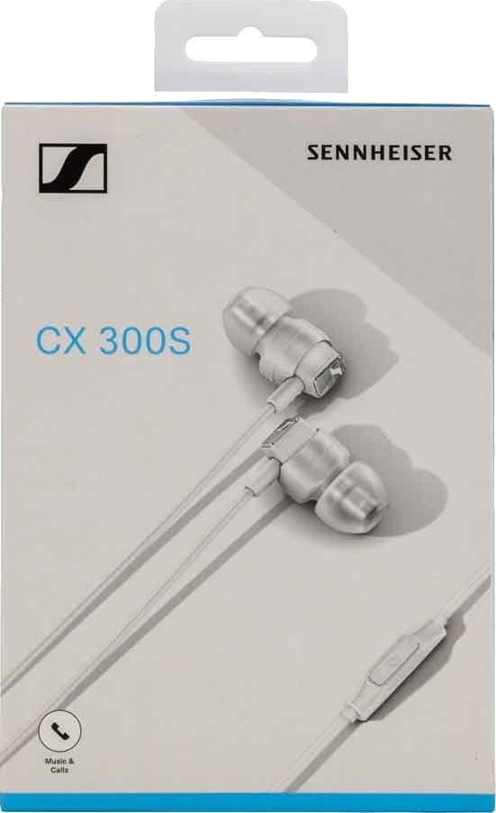 Sennheiser Cx 300S, Hodesett, In-Ear, Samtaler Og Musikk, Hvit, Mono, Knapper