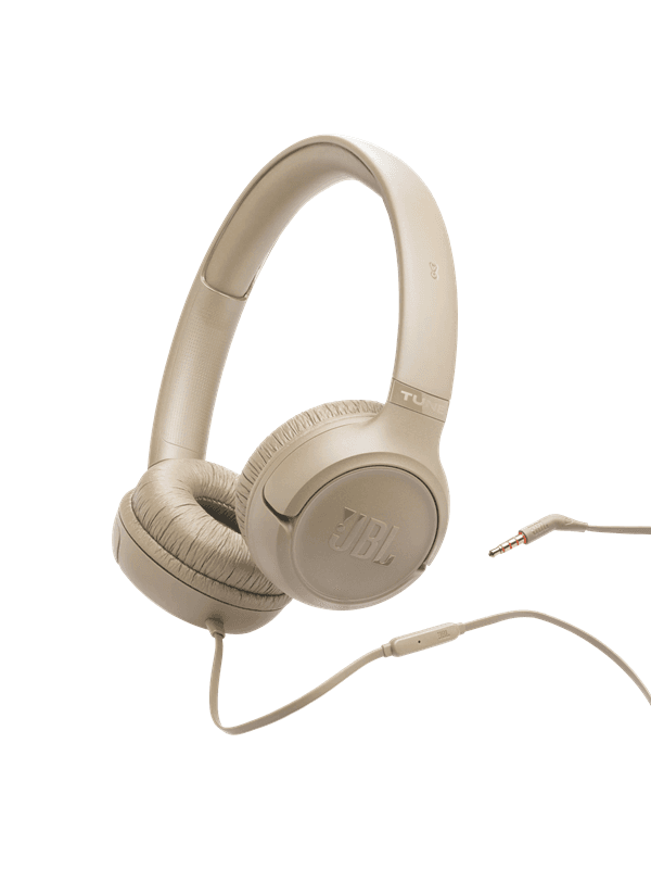 JBL Tune 530 Wired On ear Headphones Beige