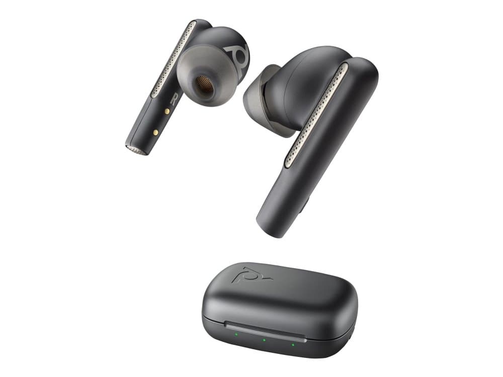 Poly Voyager Free 60 - True Wireless-Hodetelefoner Med Mikrofon - I Øret - Bluetooth - Aktiv Støydemping - Karbon Sort