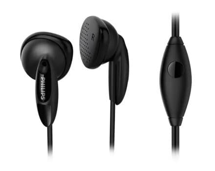 Philips Øretelefoner Med Mikrofon She1355bk/00, Koblet Med Ledninger (Ikke Trådløs), 10 - 22000 Hz, Samtaler/Musikk, 14,5 G, Hodesett, Sort