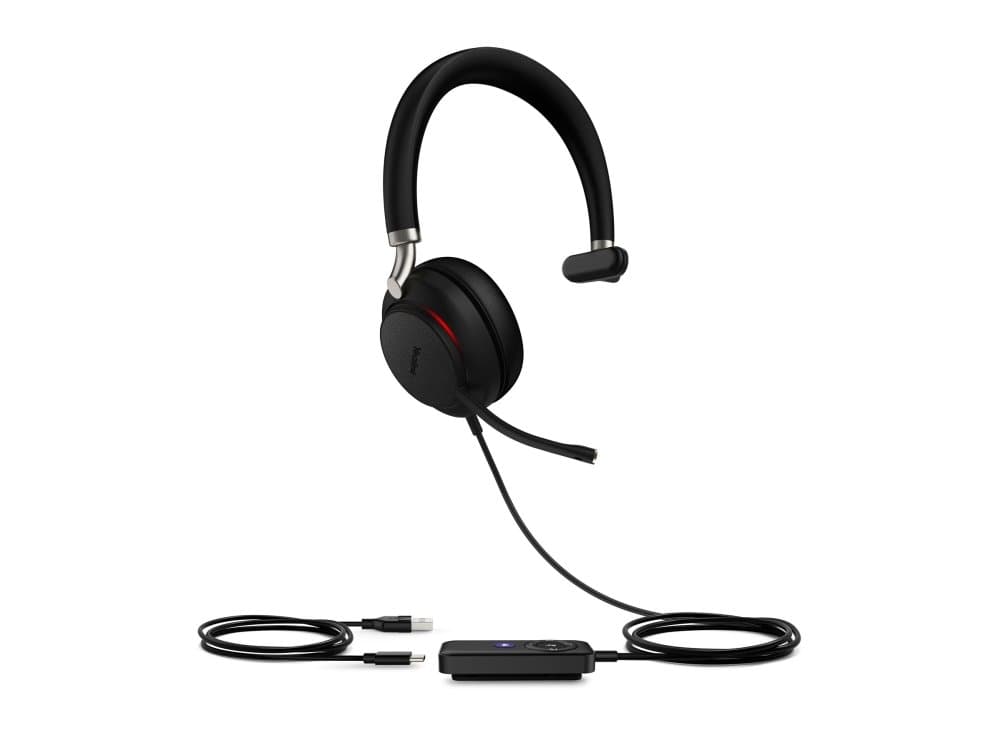 Yealink Uh38 Mono Uc - Hodesett - On-Ear - Bluetooth - Trådløs, Kablet - Usb - Svart