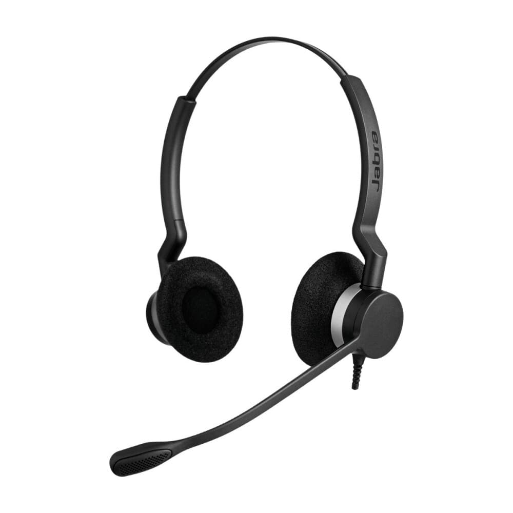 Jabra Biz 2300 Qd Duo Hodesett Stereo Svart