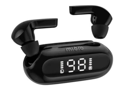 Micro Tws Mibro Øreprøper 3 Svarte Hodetelefon