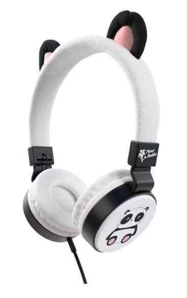 Planet Buddies On-Ear Barnehodesett med Pandaører Svart / Hvit