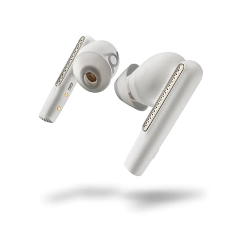Poly Voyager Free 60 True Wireless-hodetelefoner Usb-c Via Bluetooth-adapter Optimert For Uc Hvit