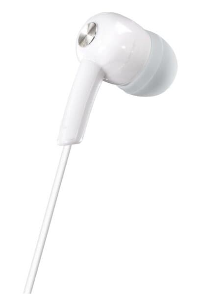 Hama Gloss, Koblet Med Ledninger (Ikke Trådløs), Musikk, 20 - 20000 Hz, Hodetelefoner, Grå, Hvit