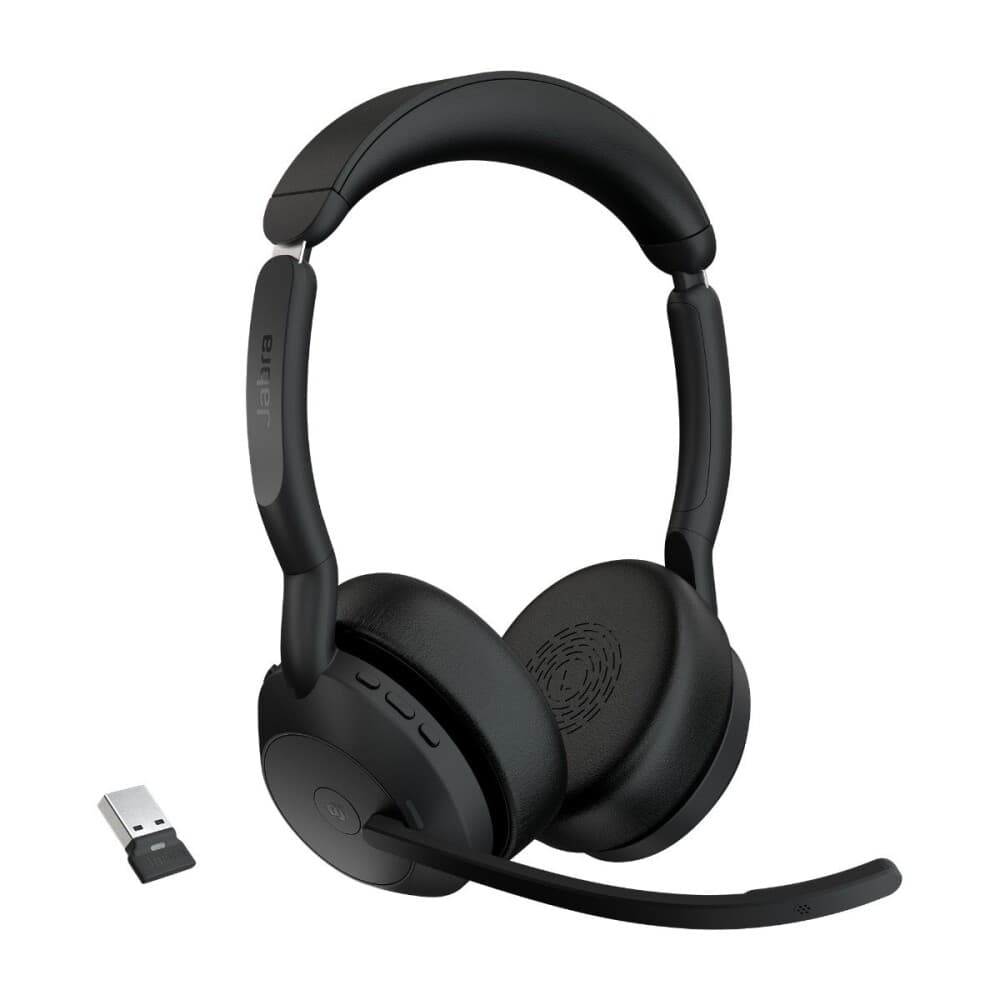 Jabra Evolve2 55 Hodesett Usb-a Optimized For Microsoft Teams Stereo Svart