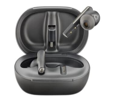Poly Voyager Free 60+ Uc Ts, Trådløs, Samtale/Musikk/Sport/Hverdag, Hodesett, Sort
