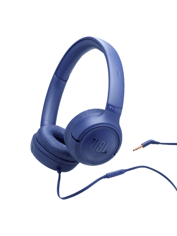 JBL Tune 530 Wired On ear Headphones Blue