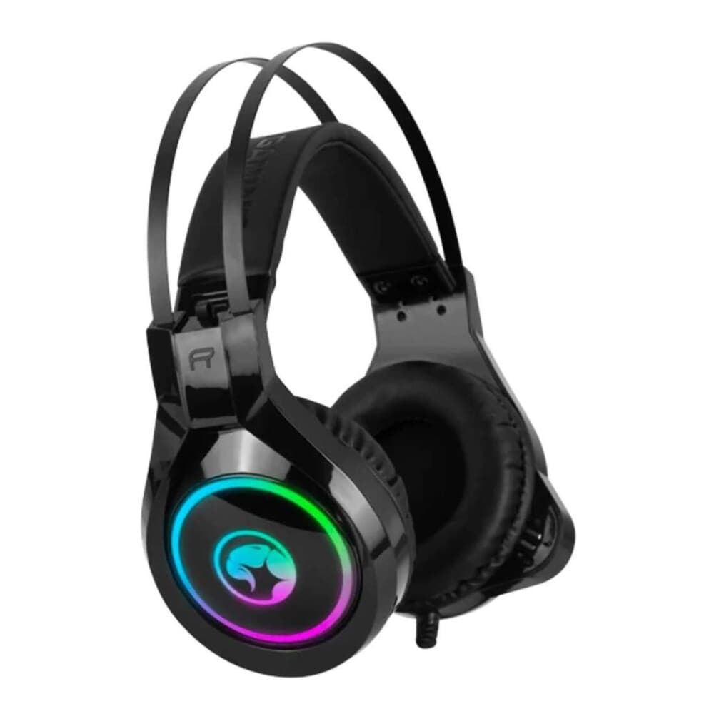 Gaming headset with microphone - black