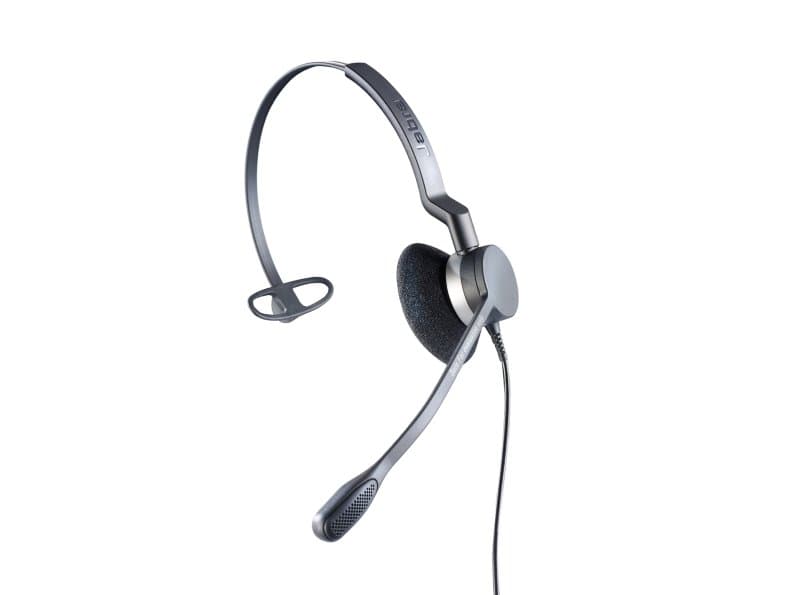 Agfeo Headset 2300, Koblet Med Ledninger (Ikke Trådløs), Kontor/Kundesenter, Hodesett, Sølv