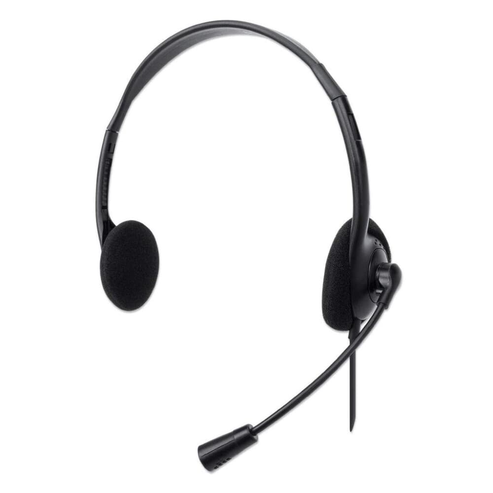 MANHATTAN MH On-Ear Stereo USB Headset, Polybag