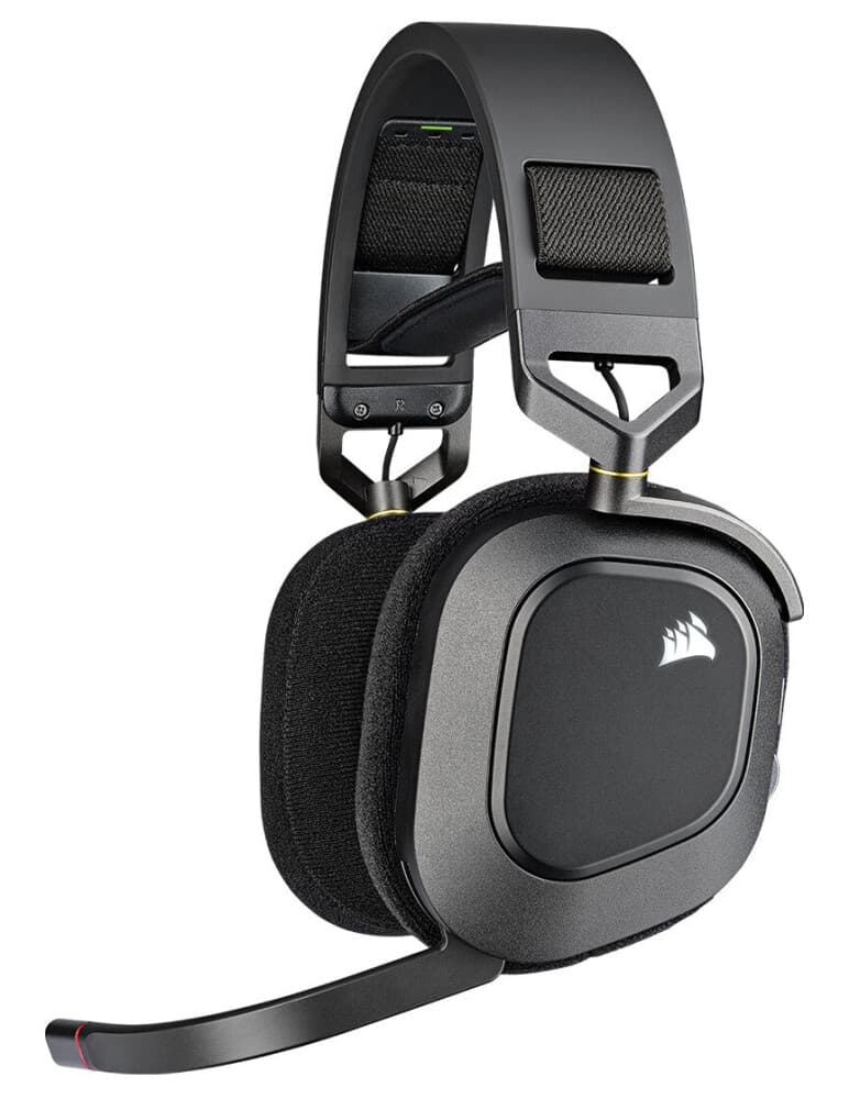 Corsair HS80 RGB Trådløs Gaming Headset - Carbon