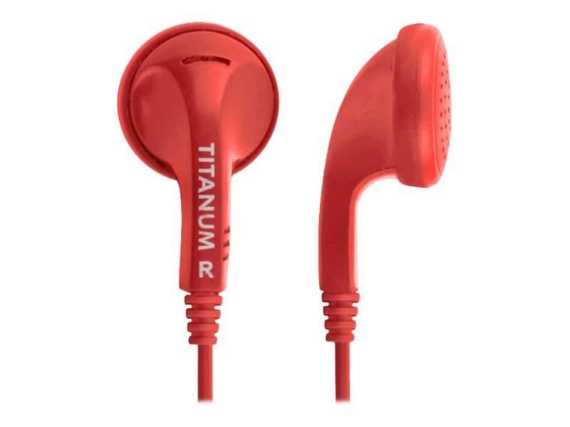 Titanum Th108r - Ørepropper - Ørepropp - Kablet - 3,5 Mm Jakk - Rød