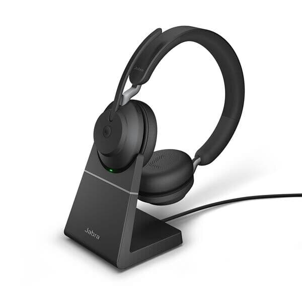 Jabra Evolve2 65 Link380c MS Stereo Stand Svart