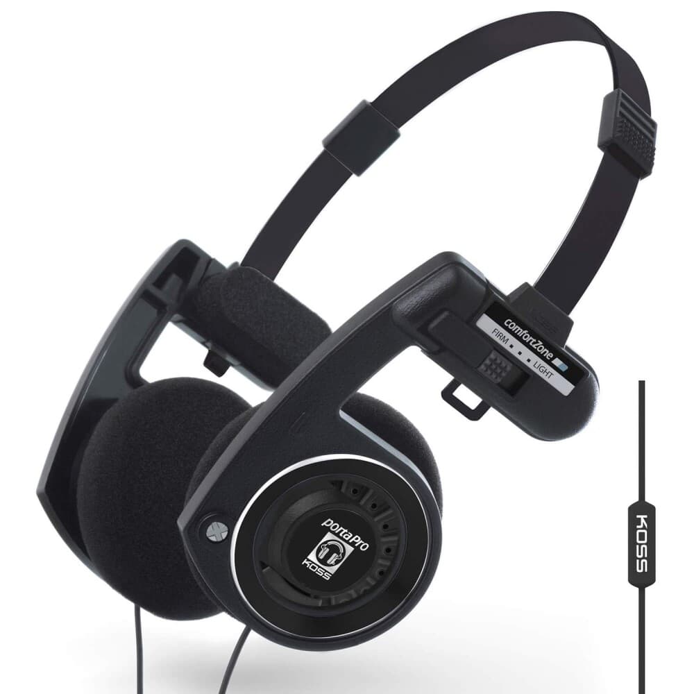 KOSS Headphone PortaPro 3.0 On Ear Mic Remote Dark Master