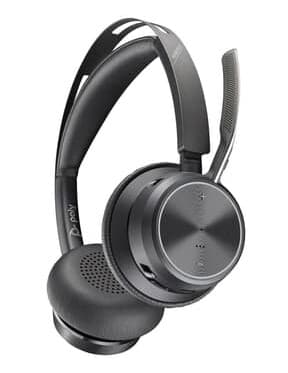 Poly Voyager Focus 2 Uc Standard No Stand Hodesett Usb-c Via Bluetooth-adapter Zoom Stereo Svart