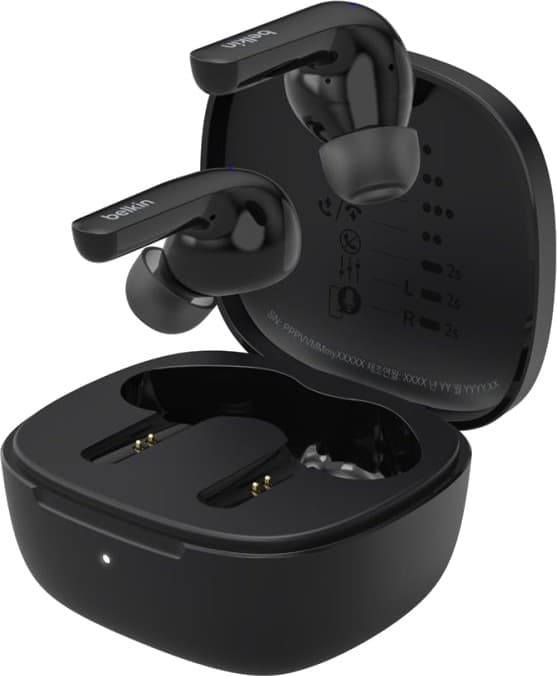 Belkin Soundform Motion - True Wireless-Hodetelefoner Med Mikrofon - I Øret - Bluetooth - Aktiv Støydemping - Lydisolerende - Svart