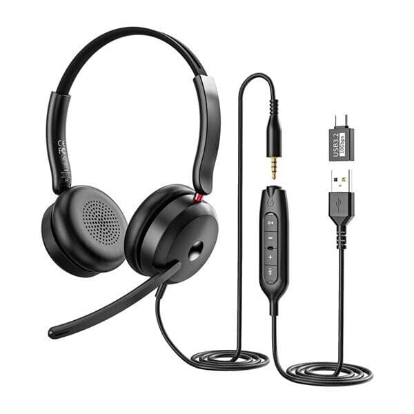 Onikuma X81 gaming hodetelefoner Svart