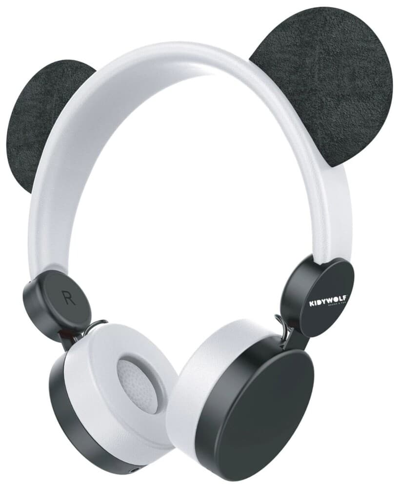 Kidywolf-Hodetelefoner Med Kabel Og Avtakbare Pandaører