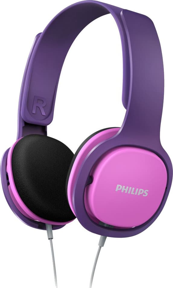 Philips Hodetelefoner On-Ear for Barn med Lydbegrenser Rosa / Lilla