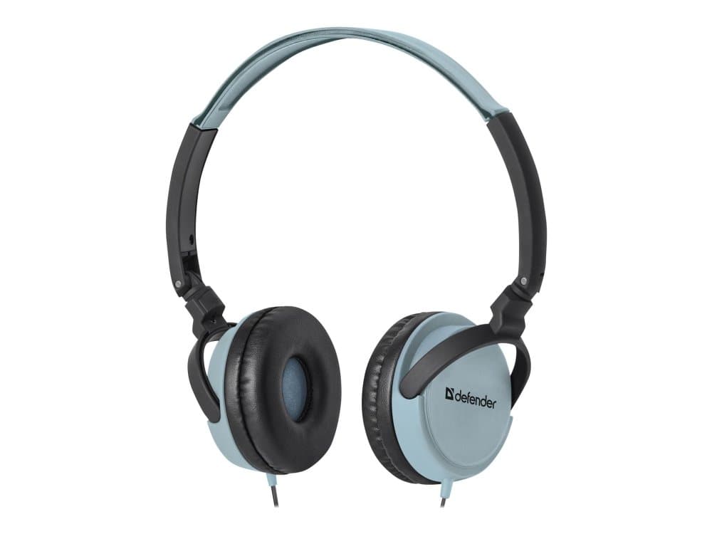 Defender Accord 160 - Hodetelefoner Med Mikrofon - On-Ear - Kablet - 3,5 Mm Jakk - Svart, Blå