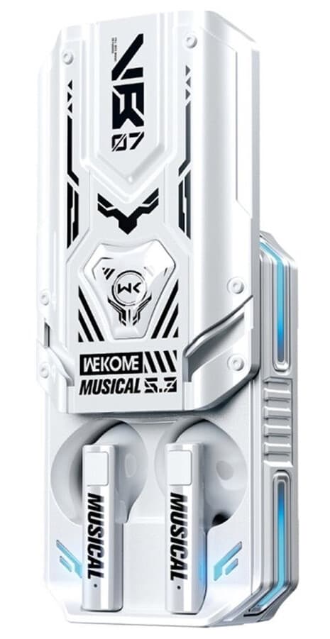 Wekome Vb07 Mecha Series - Trådløse Bluetooth V5.3 Tws-Øretelefoner Med Ladeveske (Hvit)