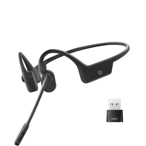 Aftershokz Opencomm Uc Hodesett Usb-a Via Bluetooth-adapter Stereo Svart