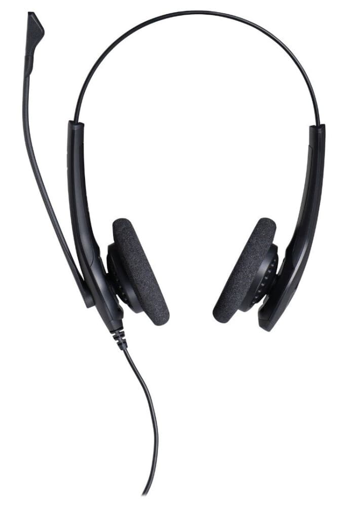 Jabra Biz 1500 Duo Hodesett Quick Disconnect Stereo Svart