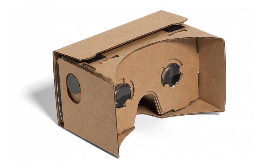 Google Cardboard med linser for Virtual Reality VR-hodesett