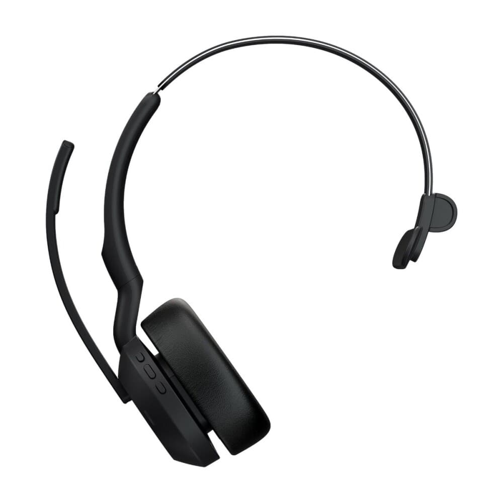 Jabra Evolve2 55 Hodesett Usb-c Via Bluetooth-adapter Optimized For Microsoft Teams Mono Svart