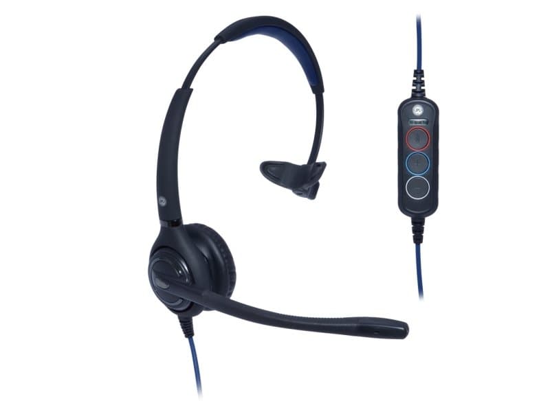 Jpl -501S-Usb, Koblet Med Ledninger (Ikke Trådløs), Kontor/Kundesenter, 210 - 20000 Hz, 122 G, Hodesett, Sort, Blå