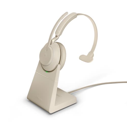 Jabra Evolve2 65 Ms With Stand Hodesett Usb-a Via Bluetooth-adapter Mono Beige
