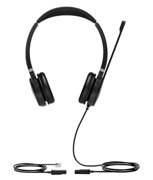 Yealink Yhs36 Dual - Hodesett - On-Ear - Kablet - Svart Og Sølv