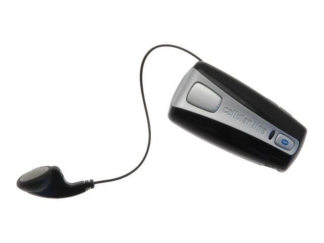 Cellular Line Roller Clip Headset - Hodesett - Ørepropp - Bluetooth - Trådløs