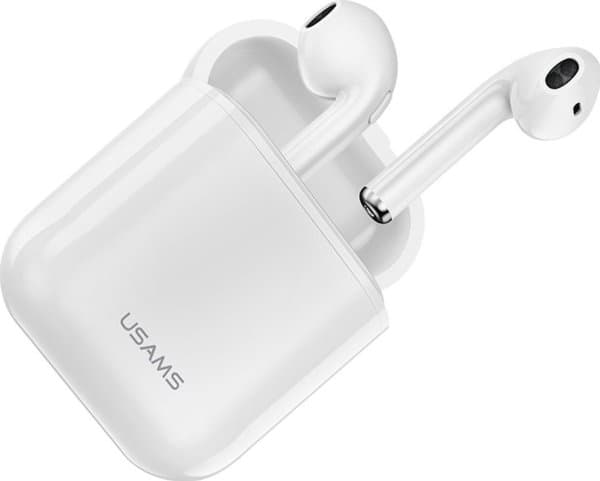 Usams Bluetooth 5.0 Tws Lu-Serien Trådløse Hodetelefoner Hvit/Hvit Bhulu01 (Us-Lu001)