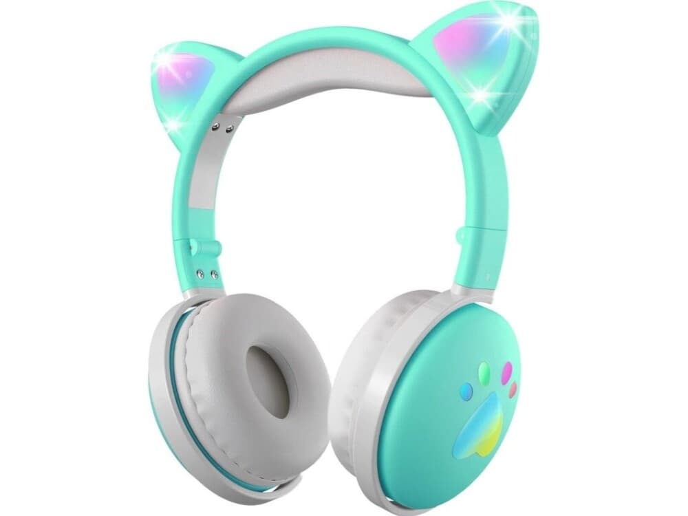 Mozos Kid Dog Wireless Headphones For Children Green