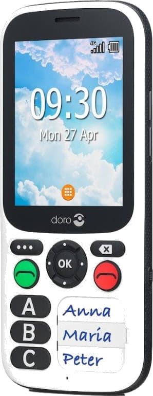 Doro 780X Svart Hvit