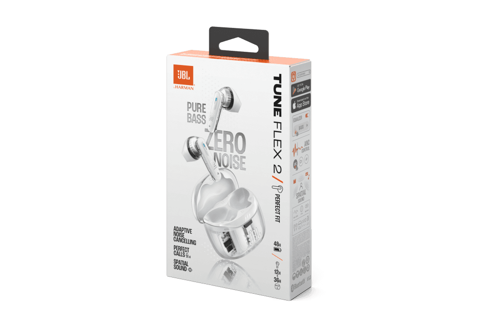 JBL Tune Flex 2 Ghost White