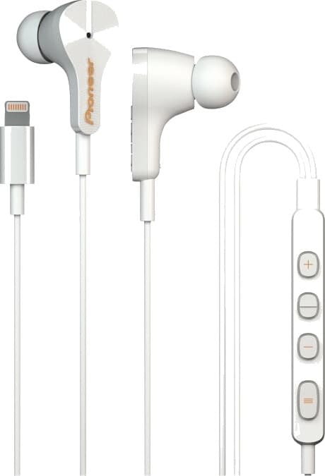 Pioneer Rayz Se-Ltc3r-W - Ørepropper Med Mikrofon - I Øret - Kablet - Aktiv Støydemping - Lightning - Is