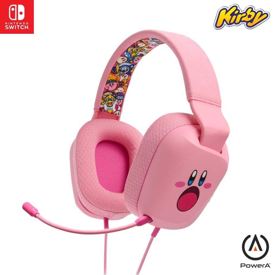 PowerA Kirby Kablet Headset til Nintendo Switch Lys Rosa