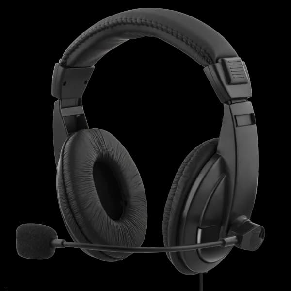 DELTACO Headset med mikrofon