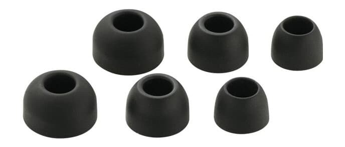Basetech Yti-189 In-Ear Hovedtelefon Ørepuder 3 Paar Sort
